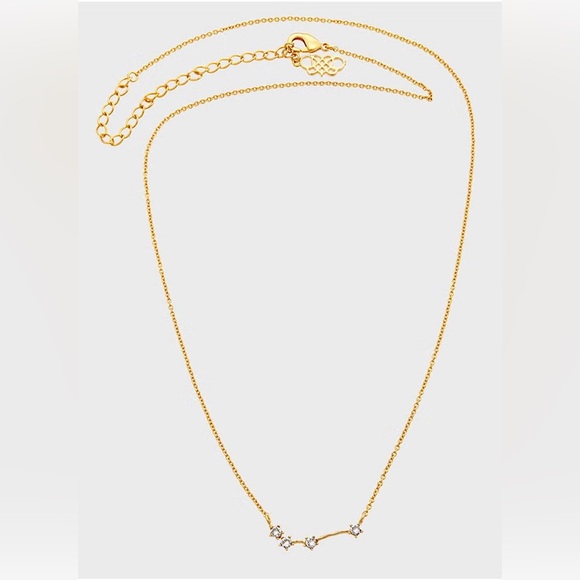 Lily and Rose Jewellery Gold Plated Aries Star Sign Necklace - Picture 2 of 4